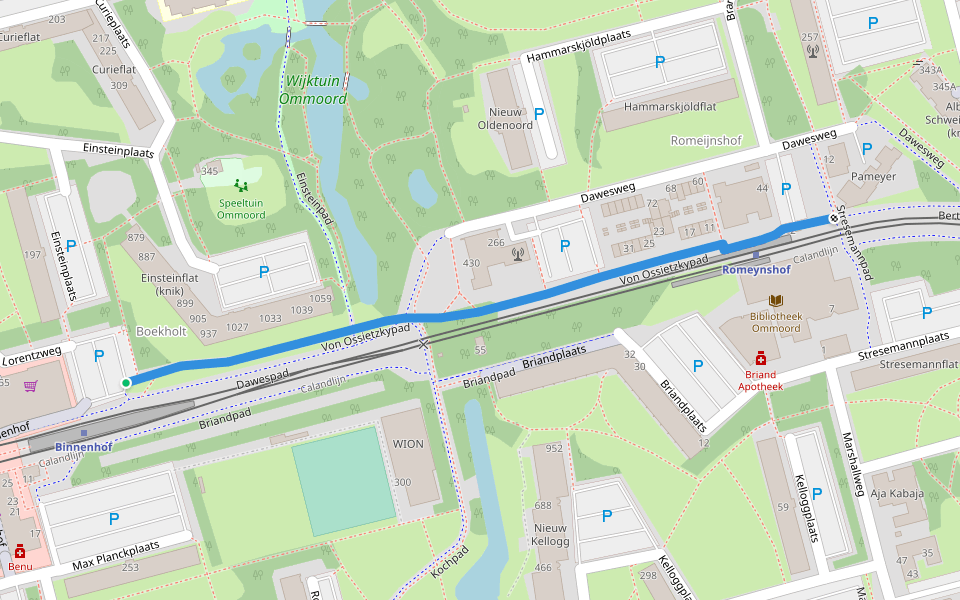 From Ossietzkypad Walking And Running Trail Rotterdam, ZuidHolland