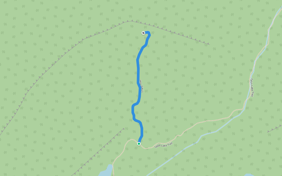 Chest Trail walking route map in Silver Islet