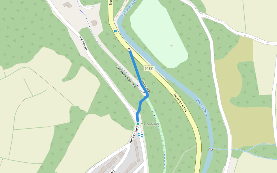 The Rocky walking route map in Wyllie