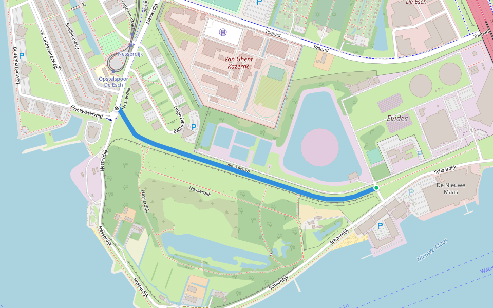 Nesserpad Hiking Trail Rotterdam, ZuidHolland Pacer