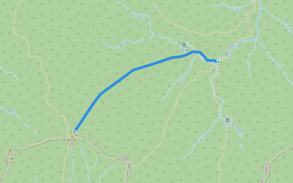 市原新道 walking route map in Sagamihara