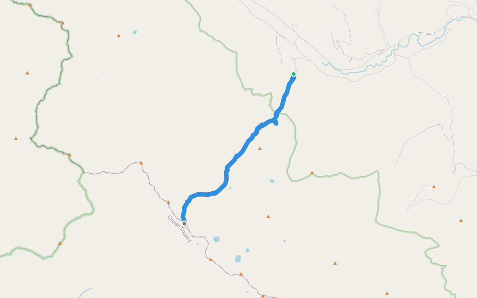 Eagle Creek Trail walking route map in Twisp