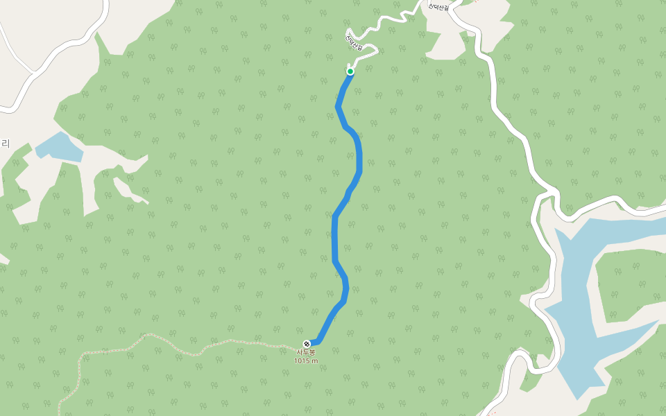 금남호남정맥 walking route map in Jangsu
