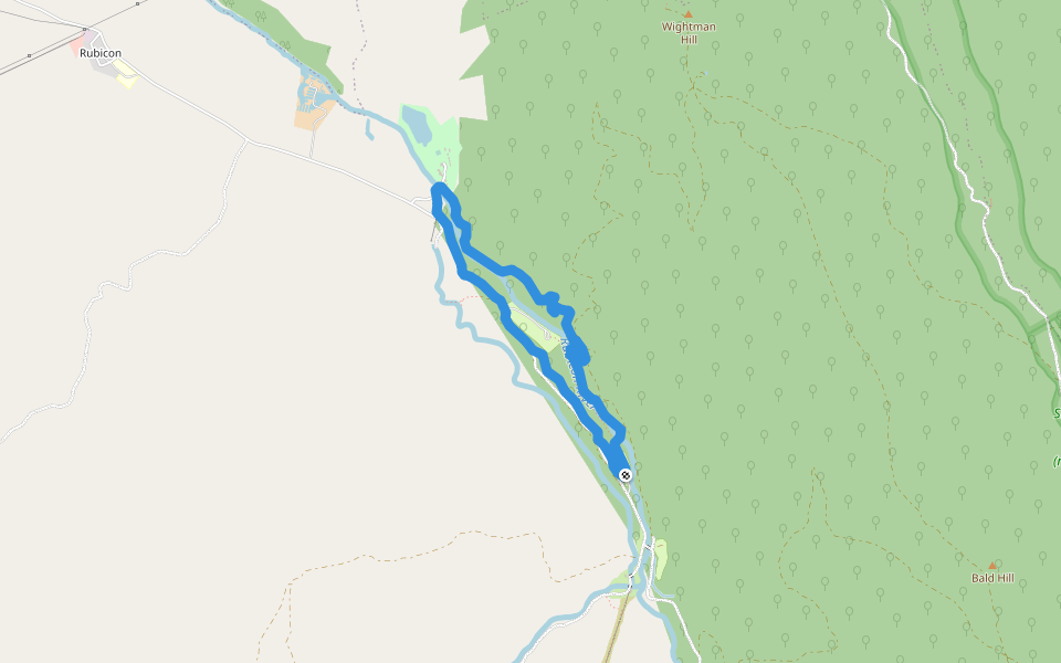 Cicada Walking track walking route map in Rubicon
