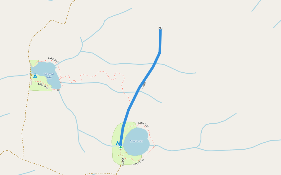 C2000 walking route map in Naselle