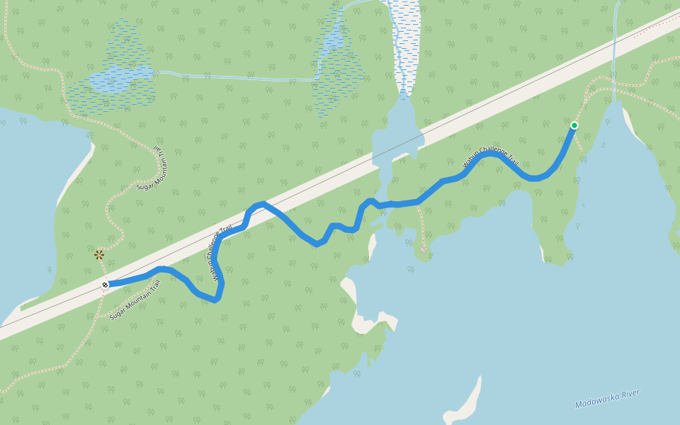 Wabun Challenge Trail walking route map in Cobden