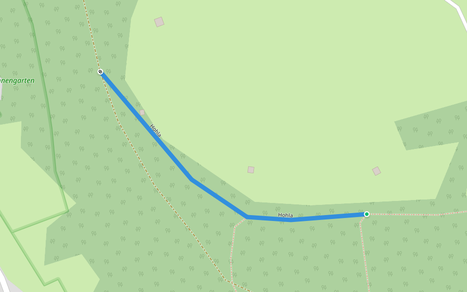 Hohla walking route map in Ludesch