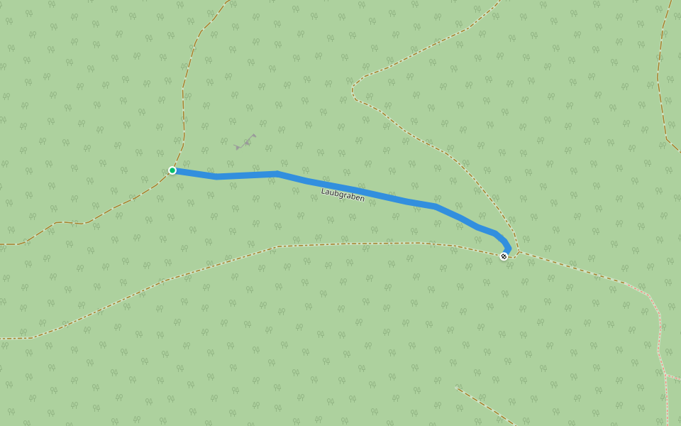 Laubgraben walking route map in Gutenmann
