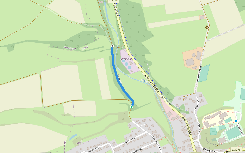 Tännchen walking route map in Diemelsee