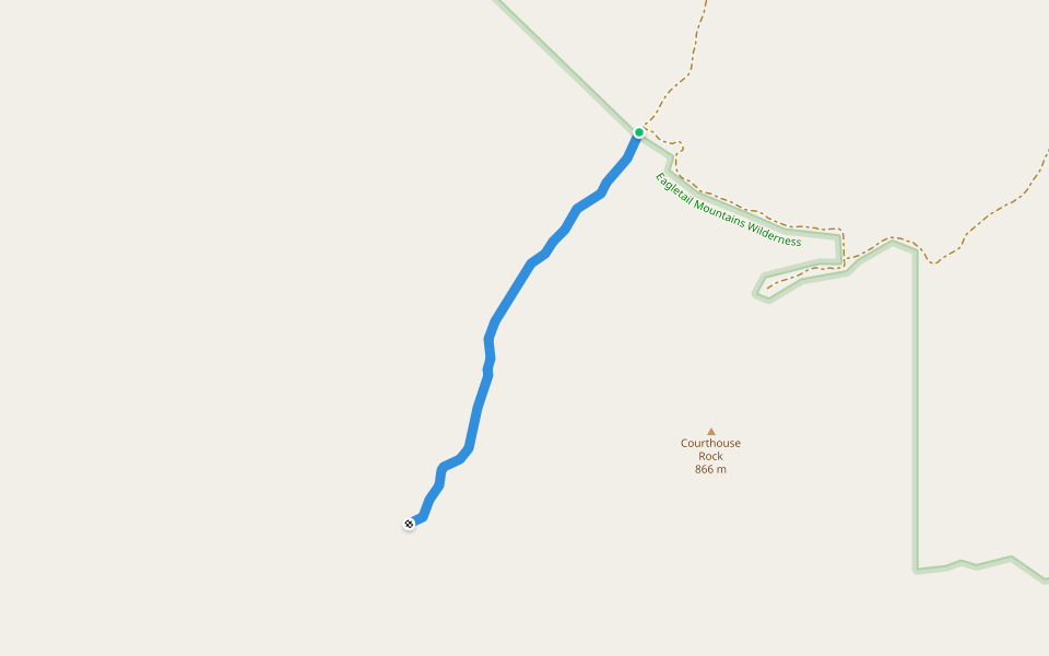 Ben Avery Trail walking route map in Centennial