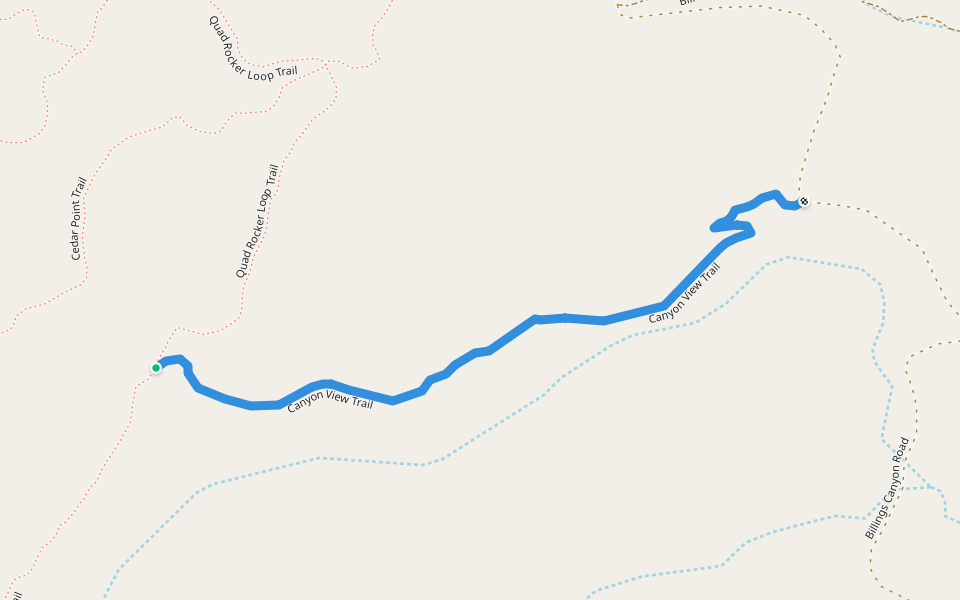 Canyon View Trail walking route map in Grand Junction
