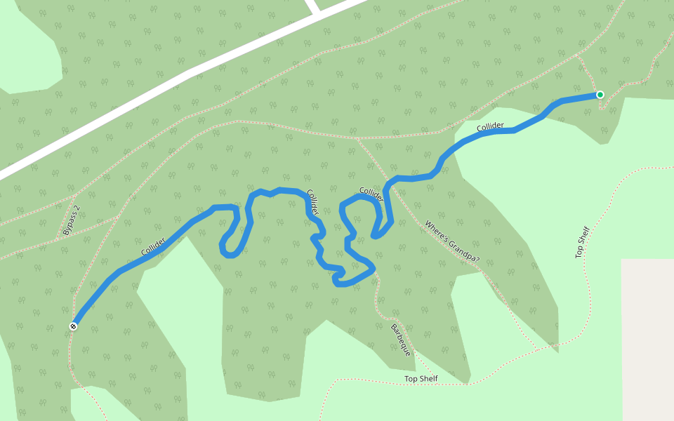 Collider walking route map in Dundurn