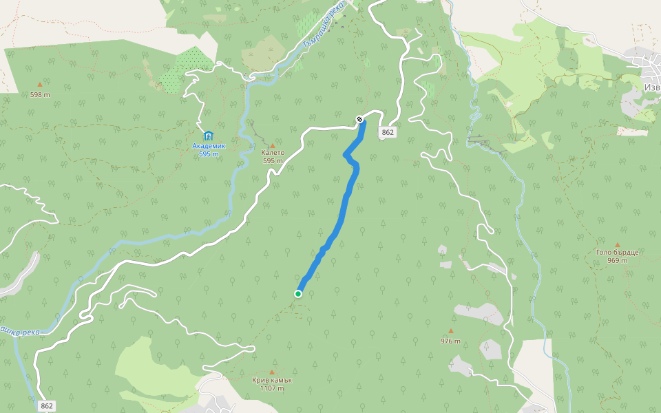 Вело-пътеката walking route map in Boykovo