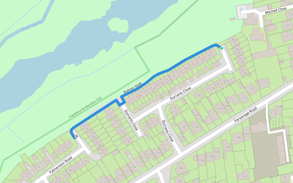 Bulmer Walk Trail Rainham, England Pacer