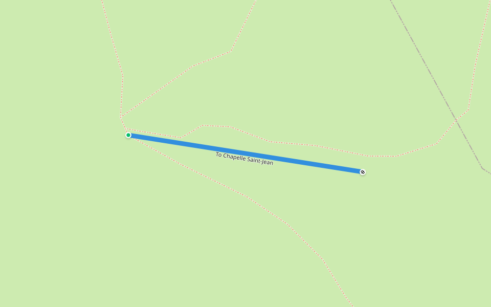 To Chapelle Saint-Jean walking route map in Olmeta-di-Capocorso
