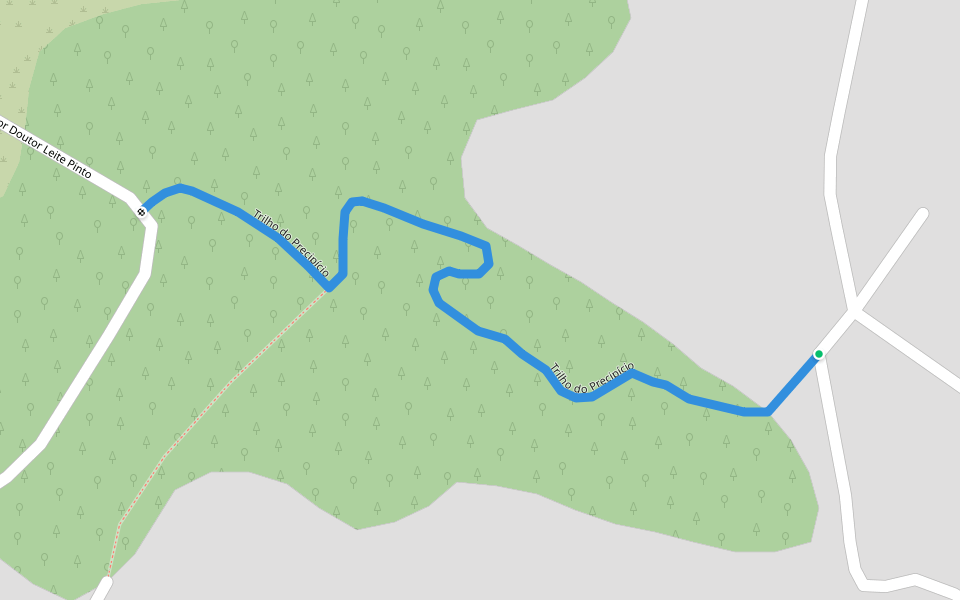 Trilho do Precipício walking route map in Malveira