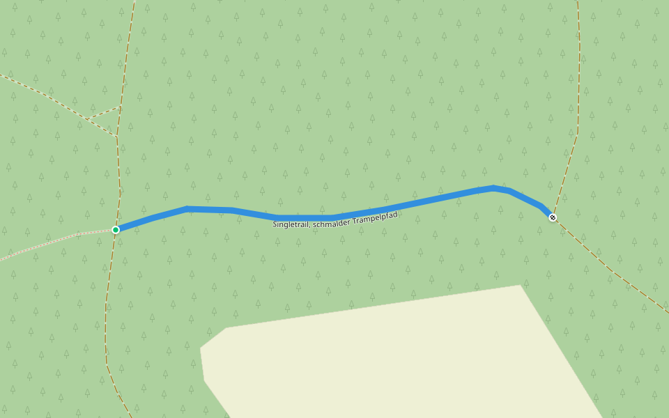 Singletrail, schmalder Trampelpfad walking route map in Villingen-Schwenningen