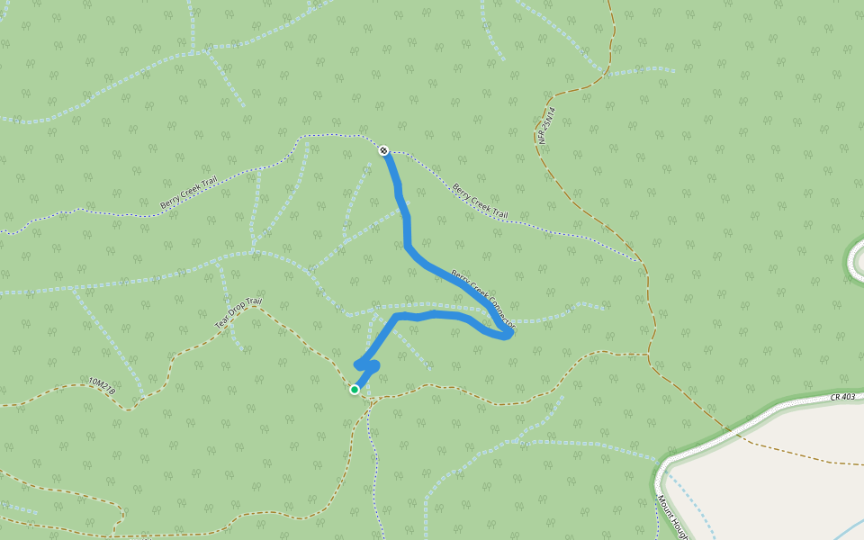 Berry Creek Connector walking route map in Quincy