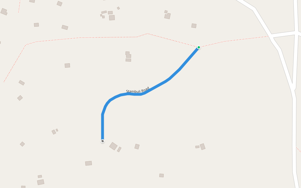 Stambuli Road walking route map in Bulembe
