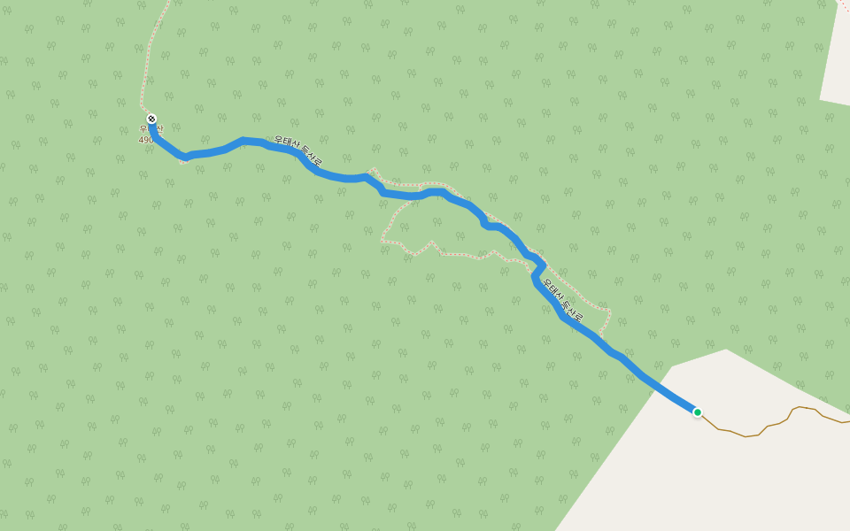 우태산 등산로 walking route map in Gimcheon