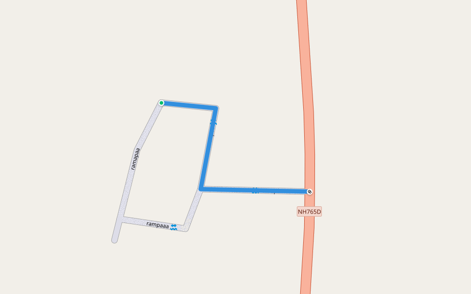 Ramapaa walking route map in Kulcharam