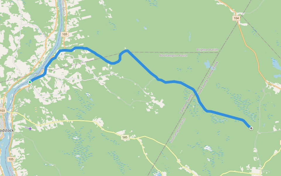 Gibson Subdivision walking route map in Pembroke