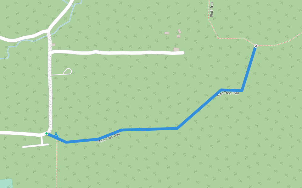 Pine Tree Trail walking route map in Golconda