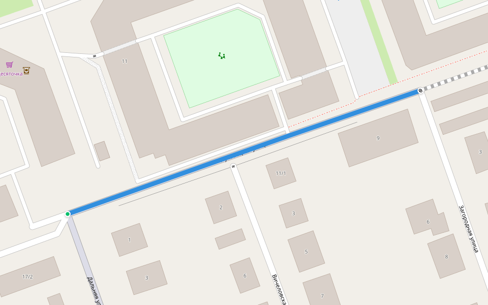 Луковецкая улица walking route map in Cherepovets