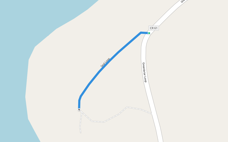 Seal Loop walking route map in Andalusia