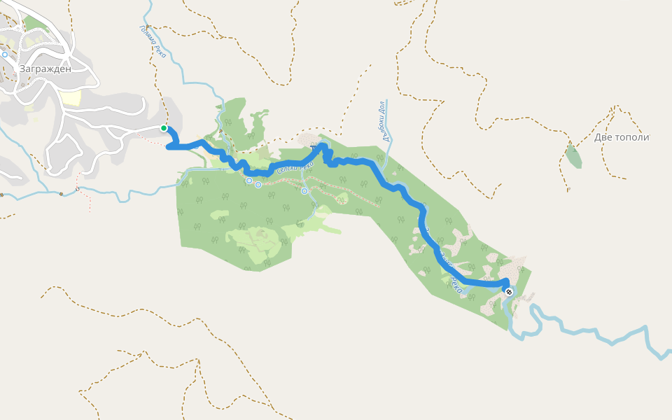 Екопътека walking route map in Pamporovo
