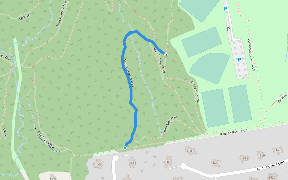 Marc Genberg Trail walking route map in Vienna
