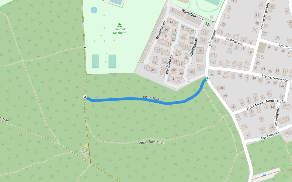 Julian-Trail walking route map in Kelkheim (Taunus)