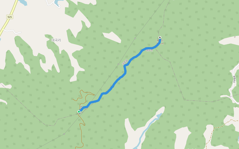채약산 등산로 walking route map in Yeongcheon