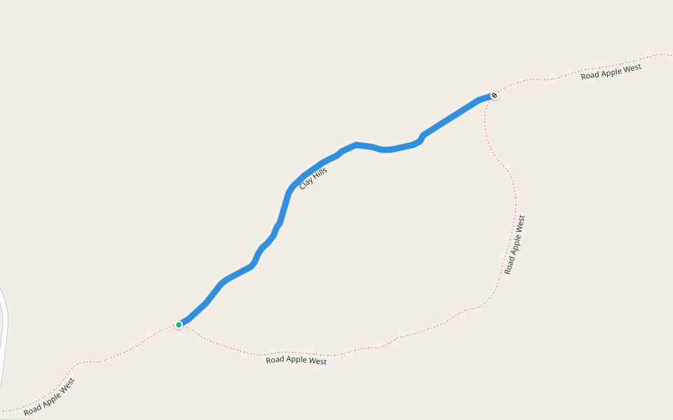 Clay Hills walking route map in Flora Vista