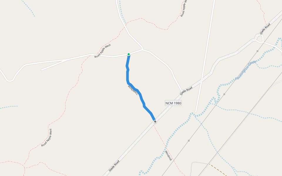 WINDMILL walking route map in Flora Vista