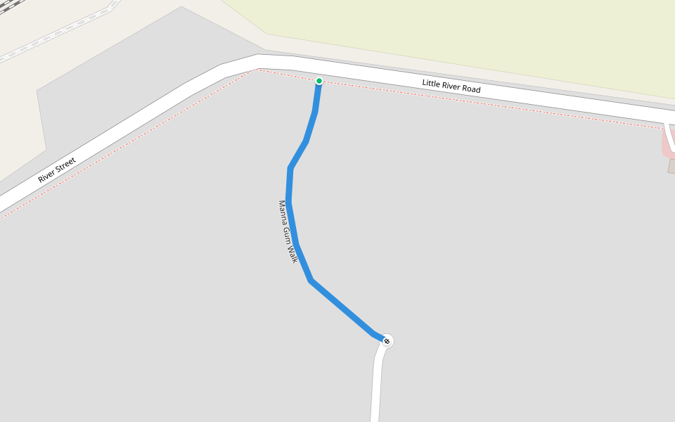 Manna Gum Walk walking route map in Little River