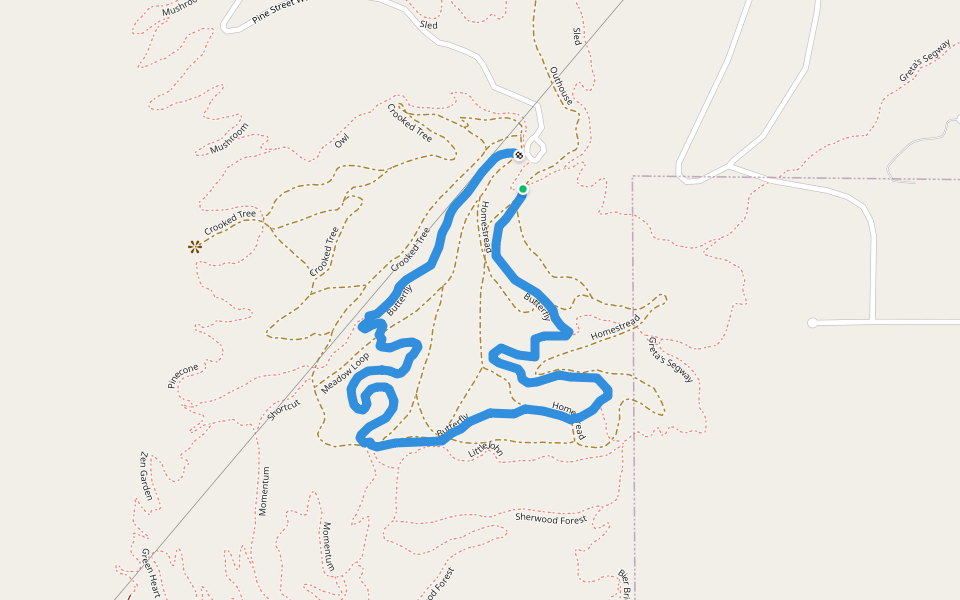 Butterfly walking route map in Dover