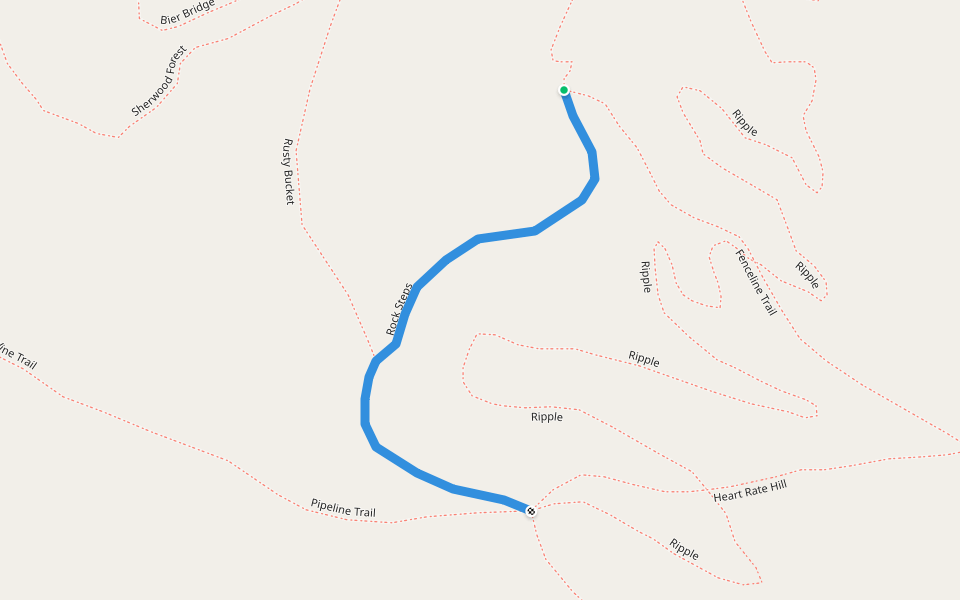 Rock Steps walking route map in Dover