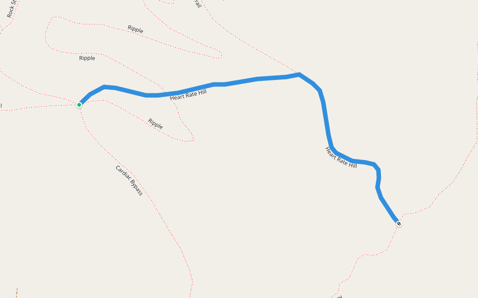 Heart Rate Hill walking route map in Dover