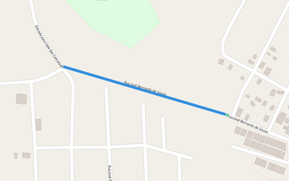 Rua José Bernardo de Souza walking route map in Conde
