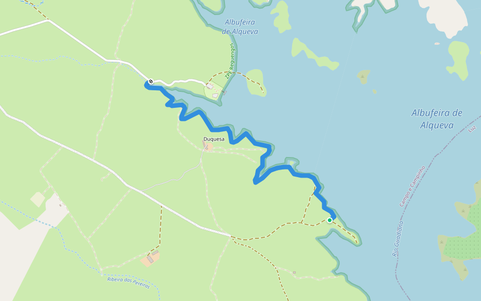 Trilho do Campinho walking route map in Campinho