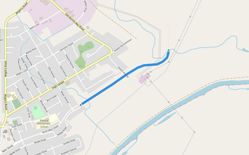 T'railway walking route map in Deer Lake