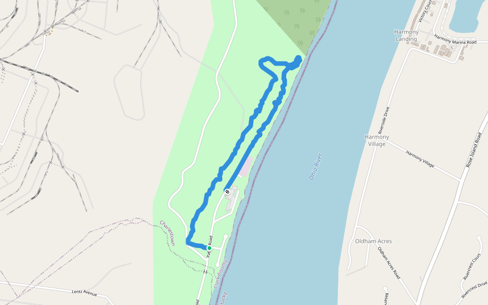 Trail 6 walking route map in Charlestown
