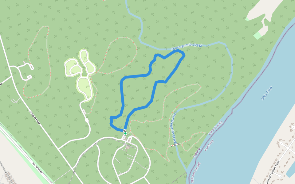Trail 4 walking route map in Charlestown