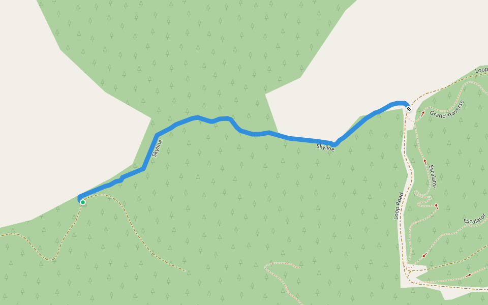 Skyline walking route map in Eskdale