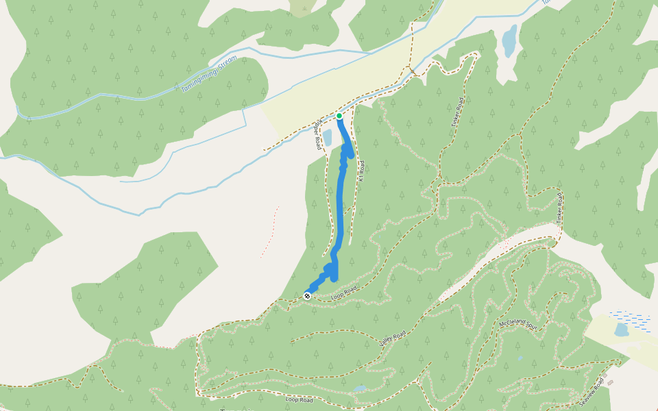 Wonky Donkey walking route map in Eskdale