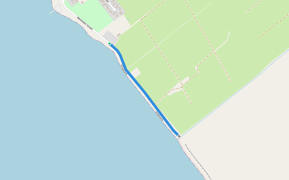 stopbank walking route map in Ruawai
