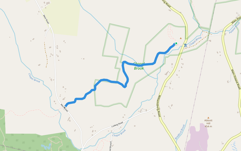 D.A.R. Trail walking route map in Ashfield