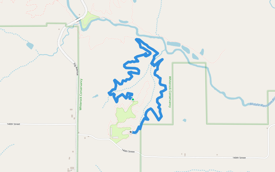 Big Dipper Trail walking route map in Coon Rapids