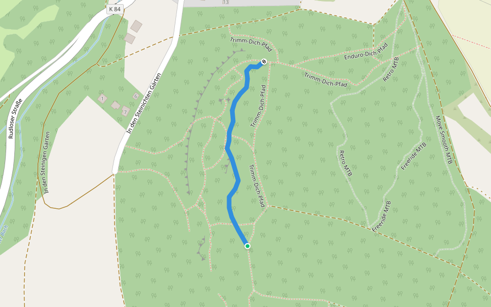 Speed Trap MTB walking route map in Wartenberg